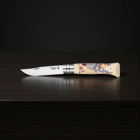 Opinel No 08 Cosmos Asile – Limitierte Edition (8.200 Stück, Made in France)