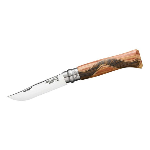Opinel Chaperon N°08 – Luxus-Taschenmesser mit Intarsien aus edlen Hölzern & Edelstahlklinge