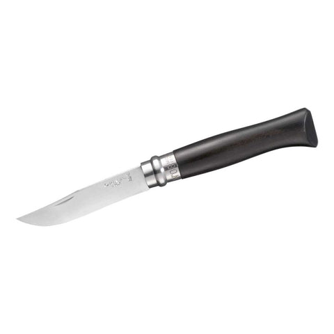 Opinel N°08 Ebenholz – Luxus-Taschenmesser mit tiefschwarzem Holzgriff & polierter Edelstahlklinge