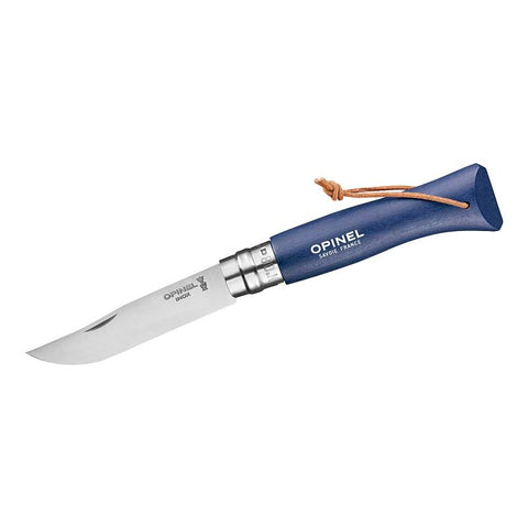 Opinel Nr. 8 Baroudeur Dunkelblau – Vielseitiges Taschenmesser mit Edelstahlklinge & Holzgriff
