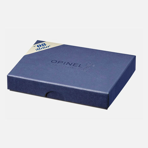 Opinel N°08 Atelier – Exklusives Taschenmesser mit Griff aus Nussbaum, Ebenholz & Ahorn