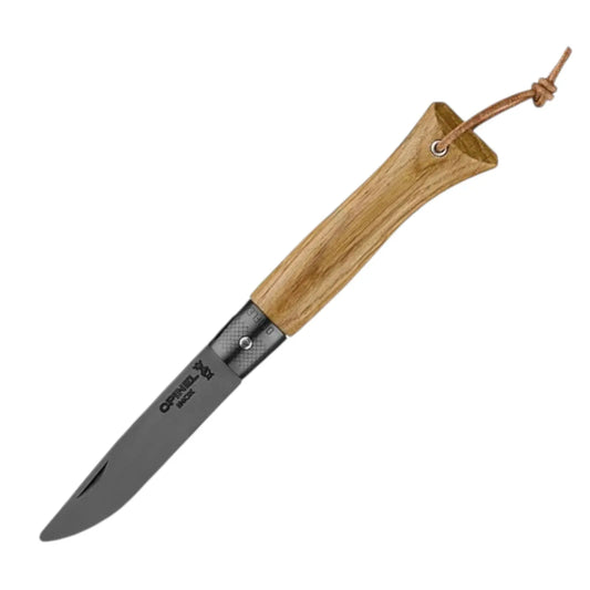 Opinel neo6 Eiche Black – Taschenmesser mit dunklem Eichengriff in der Gesamtansicht