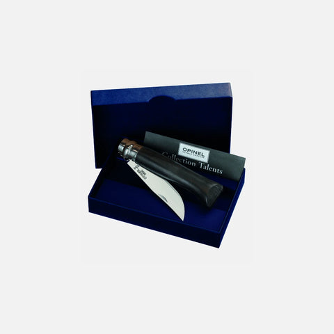 Opinel N°08 Ebenholz – Luxus-Taschenmesser mit tiefschwarzem Holzgriff & polierter Edelstahlklinge