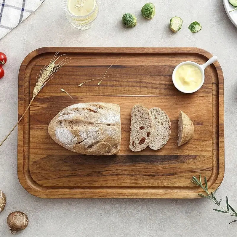 Stolf Teakholz Schneidebrett Elegance Culinary - 40 x 28 cm - GMELCH