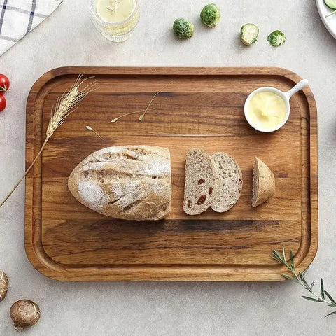 Stolf Teakholz Schneidebrett Elegance Culinary - 40 x 28 cm - GMELCH