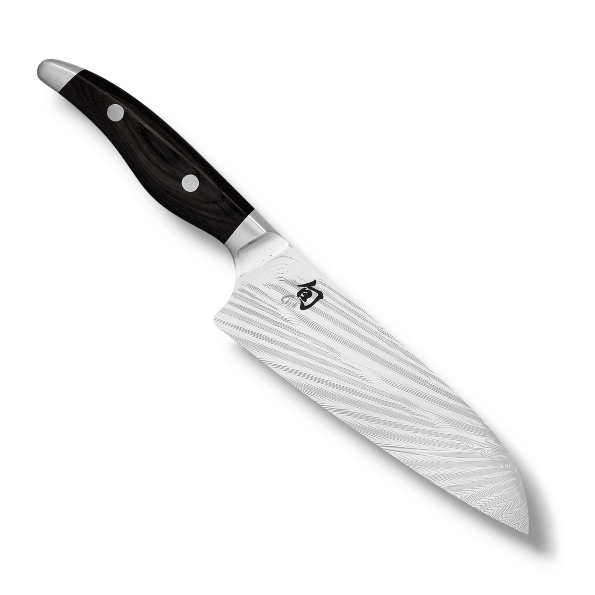 KAI Shun Nagare Black Santoku 18 cm – NDC-0702S | Premium Damastmesser