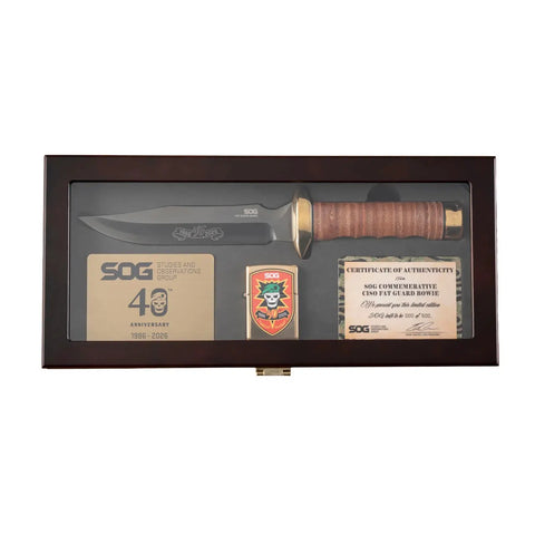 SOG 40th Anniversary Bowie – feststehendes Messer in der seitlichen Gesamtansicht