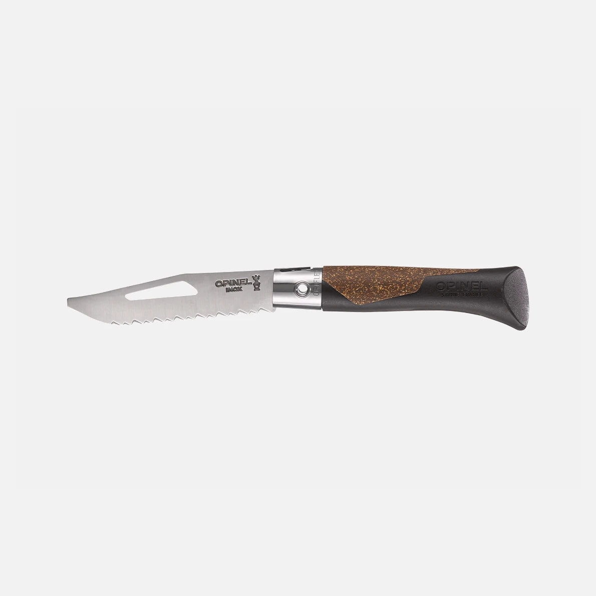 Opinel néo7 Alpine Dunkelbraun – Taschenmesser für den Bergsport