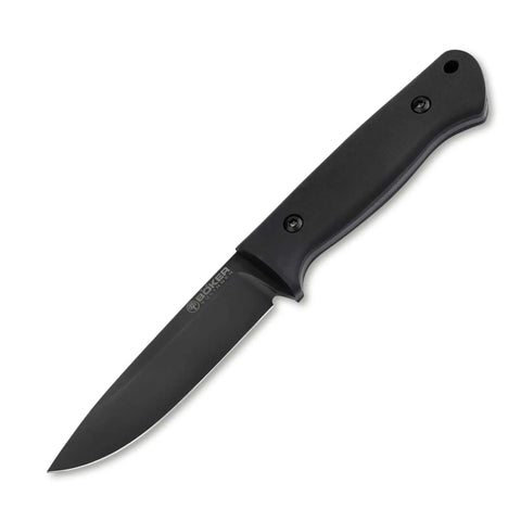 Böker DBK Bushfriend 2000 Allblack – Robustes Bushcraft Messer mit 80CrV2-Klinge & Richlite-Griff Böker Manufaktur Solingen