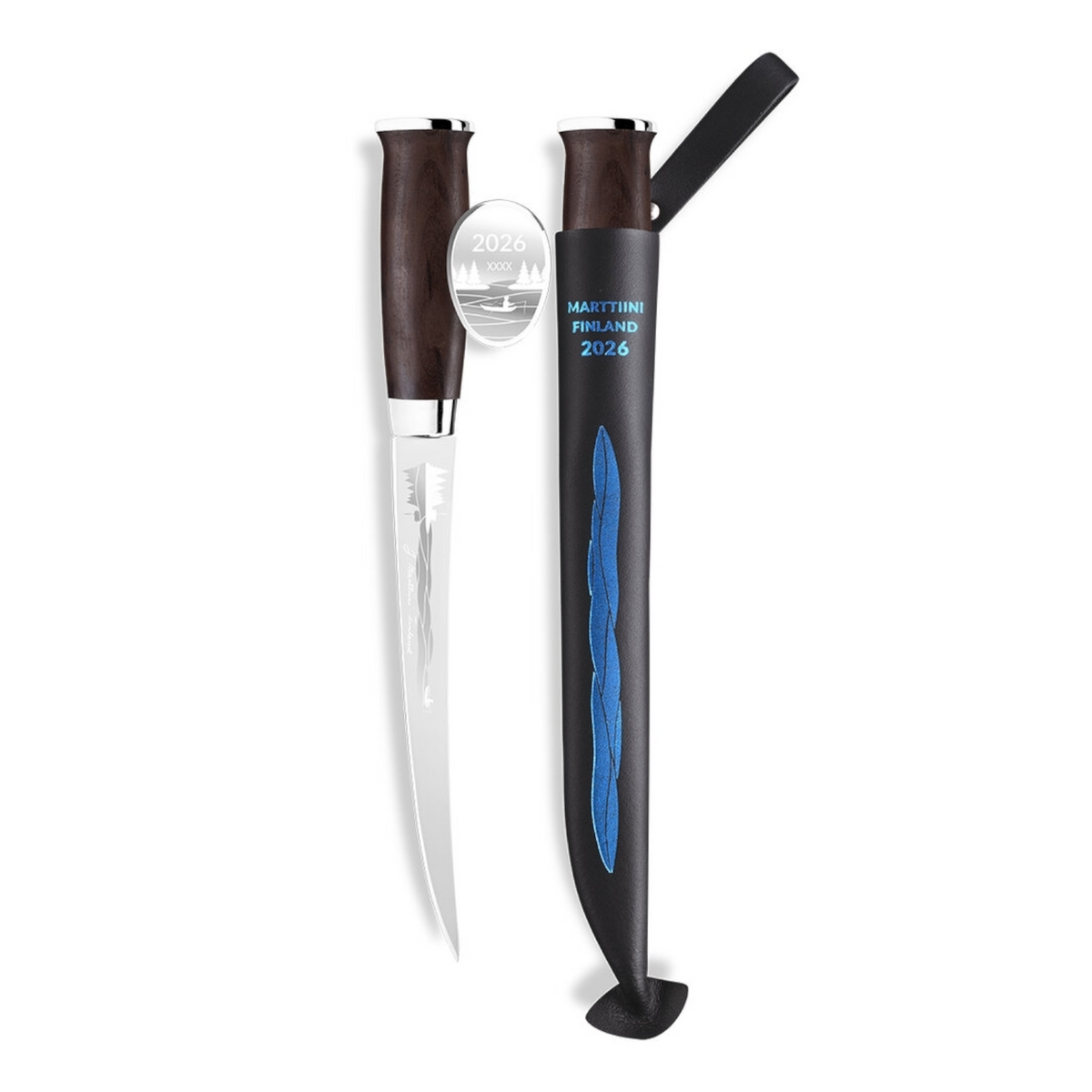 Marttiini Järvi Annual Knife 2026 – Limitiertes Jahresmesser, Fischfiletiermesser, Birkenholz