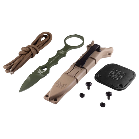Benchmade 177GN Mini SOCP Dagger Olive Drab – 440C Dolch | Single Edge | Made USA