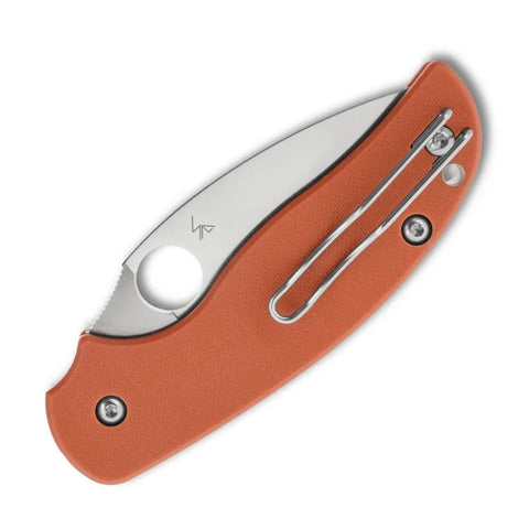 Spyderco C123GPBOR Sage 6 Orange G10 – CPM REX 121 – Button Release Compression Lock – Reveal 20 (2026) Spyderco
