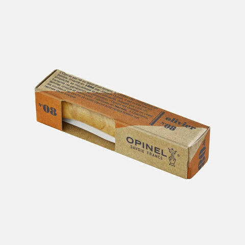Opinel N°08 Olivenholz – Elegantes Taschenmesser mit Edelstahlklinge & mediterranem Holzgriff