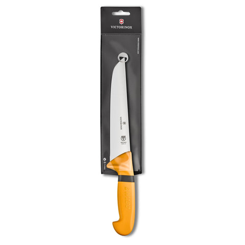 Victorinox Swibo Schlachtmesser 21 cm gerade – Victorinox Profi-Messer für Fleischverarbeitung und Metzgerei 5.8431.21