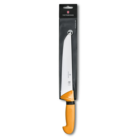 Victorinox Swibo Schlachtmesser 24 cm gerade – Victorinox Profi-Fleischmesser in Orange 5.8431.24