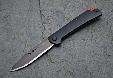 Sandrin Knives Dellatorre SK-1 – Wolframcarbid (HRC 71) Slipjoint | Titanium Clip | Made in Italy GMELCH