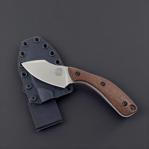 White River Apex Natural Burlap Micarta – MagnaCut EDC Messer Made in USA