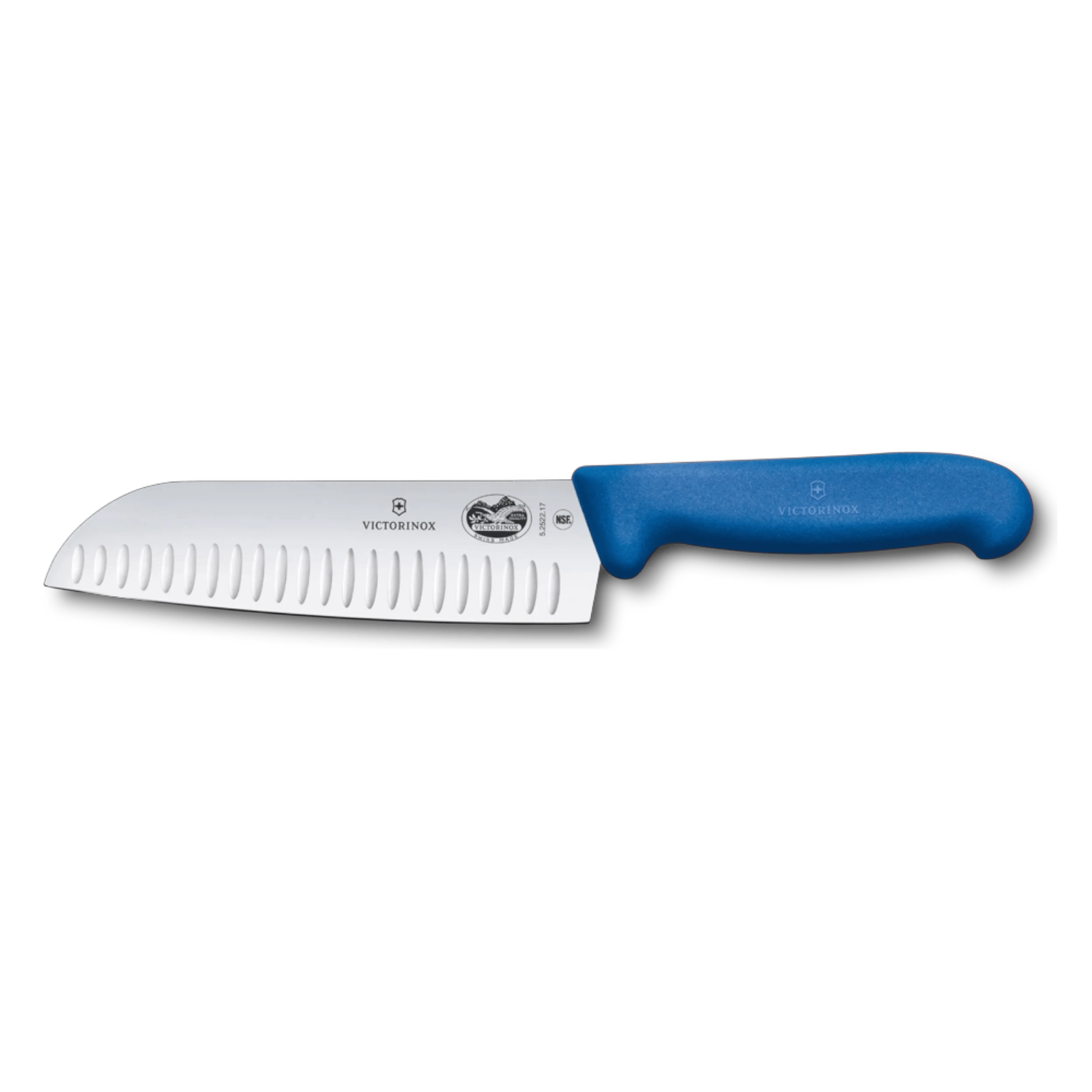 Victorinox Fibrox Santokumesser 17 cm – Profi-Küchenmesser mit Kullenschliff