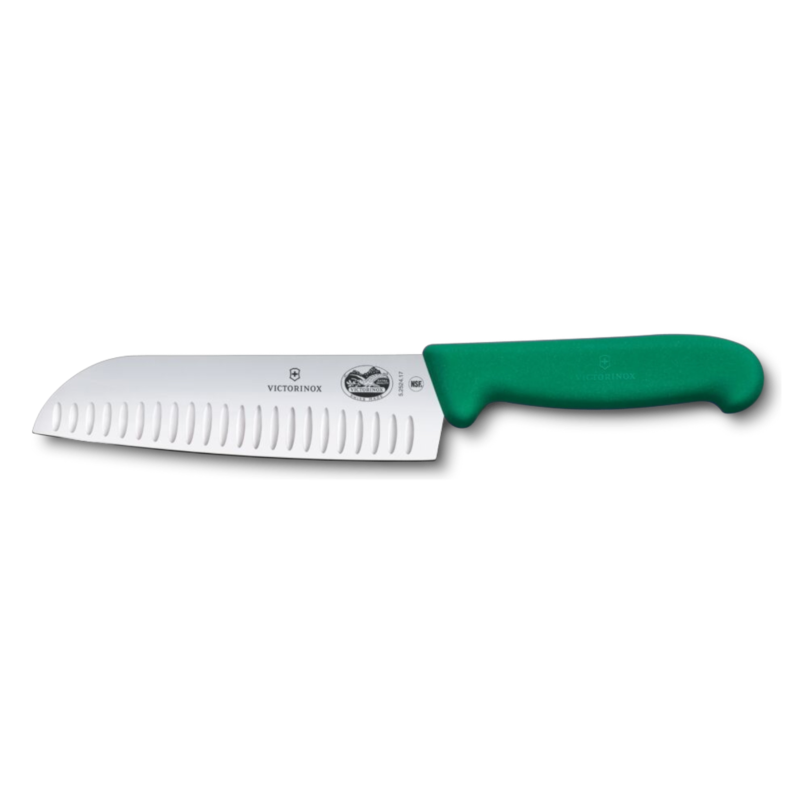 Victorinox Fibrox Santokumesser 17 cm – Profi-Küchenmesser mit Kullenschliff