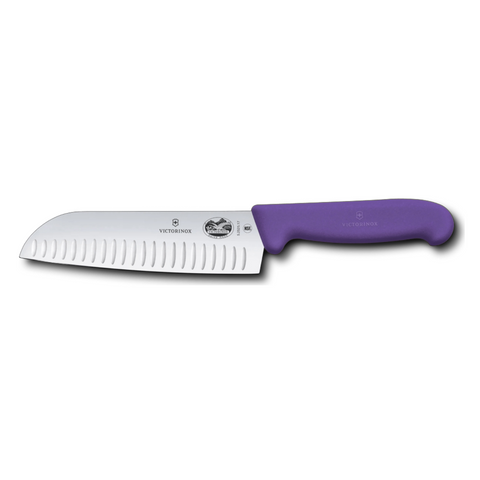 Victorinox Fibrox Santokumesser 17 cm – Profi-Küchenmesser mit Kullenschliff