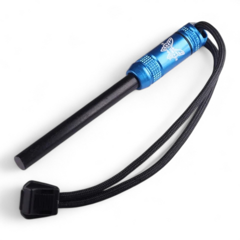 Benchmade 50023 Exotac Zündstab / Ferro Rod – Blau | Kompakter Feuerstahl für Outdoor & Bushcraft