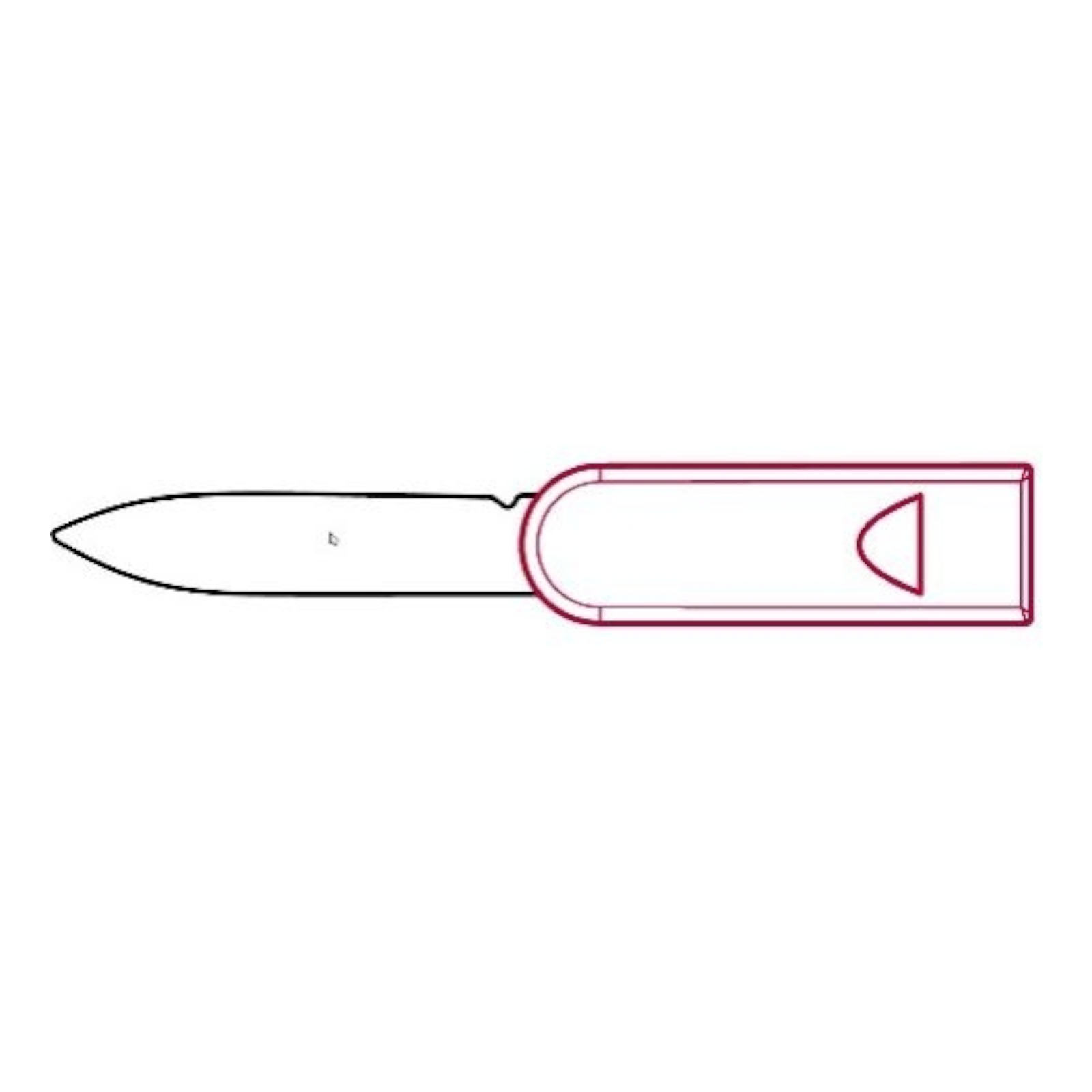 Victorinox Brieföffner Smart Card Wallet – Ersatzteil | Rot, Schwarz & Transparent