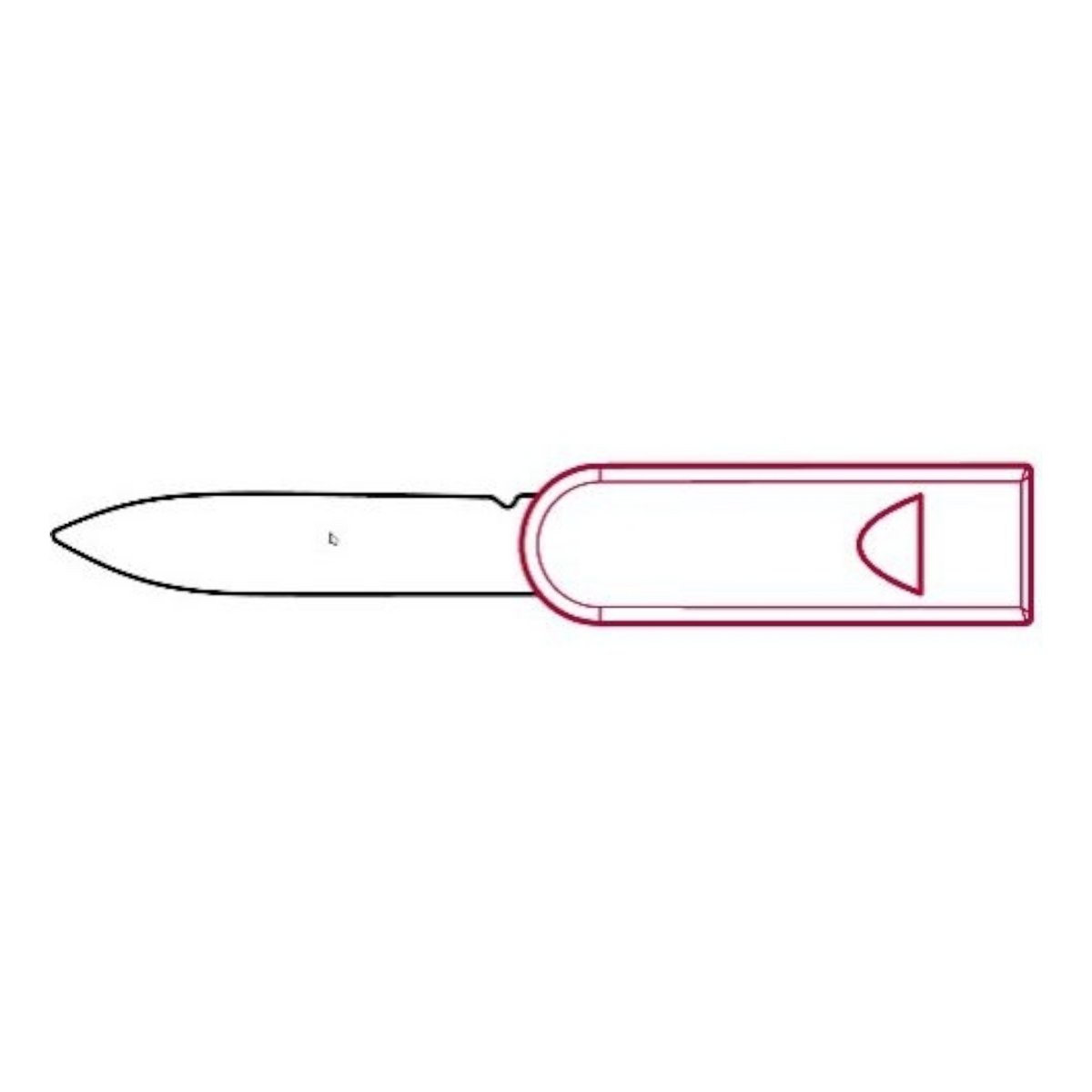 Victorinox Brieföffner Smart Card Wallet – Ersatzteil | Rot, Schwarz & Transparent