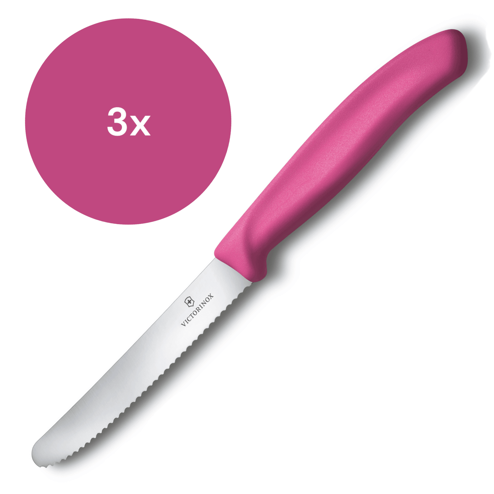 Victorinox Swiss Classic Tafelmesser mit Wellenschliff Vespermesser Brotzeitmesser
