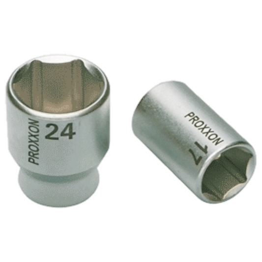 PROXXON 3/8'' - Steckschlüsseleinsatz Nuss CrV-Stahl 6 mm bis 24 mm