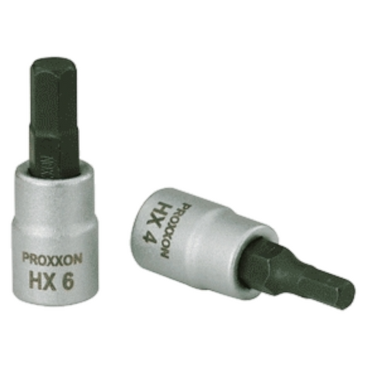 PROXXON 1/4'' Innensechskant-Einsatz HX 2 mm - HX 8 mm Nuss