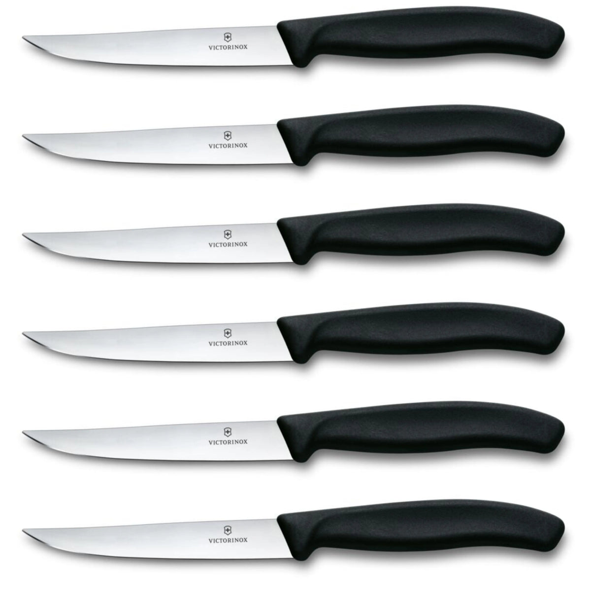 Victorinox Swiss Classic Steakmesser Set Glattschliff (6-teilig, 11 cm) – präzise Schnitte bei jedem Steak Victorinox