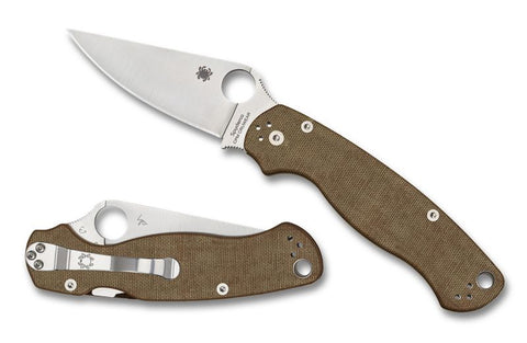 Spyderco C81MPCW2 Para Military 2 – CPM CruWear, Canvas Micarta, USA
