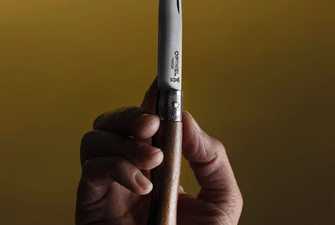 Opinel néo6 Opiflex Taschenmesser Nussbaum 7 cm – Sicheres EDC, Made in France