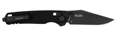 Kershaw Bel Air Clippoint MagnaCut All Black – Premium EDC Taschenmesser mit G10 & DuraLock | Made in USA Kershaw