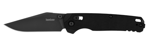 Kershaw Bel Air Clippoint MagnaCut All Black – Premium EDC Taschenmesser mit G10 & DuraLock | Made in USA Kershaw