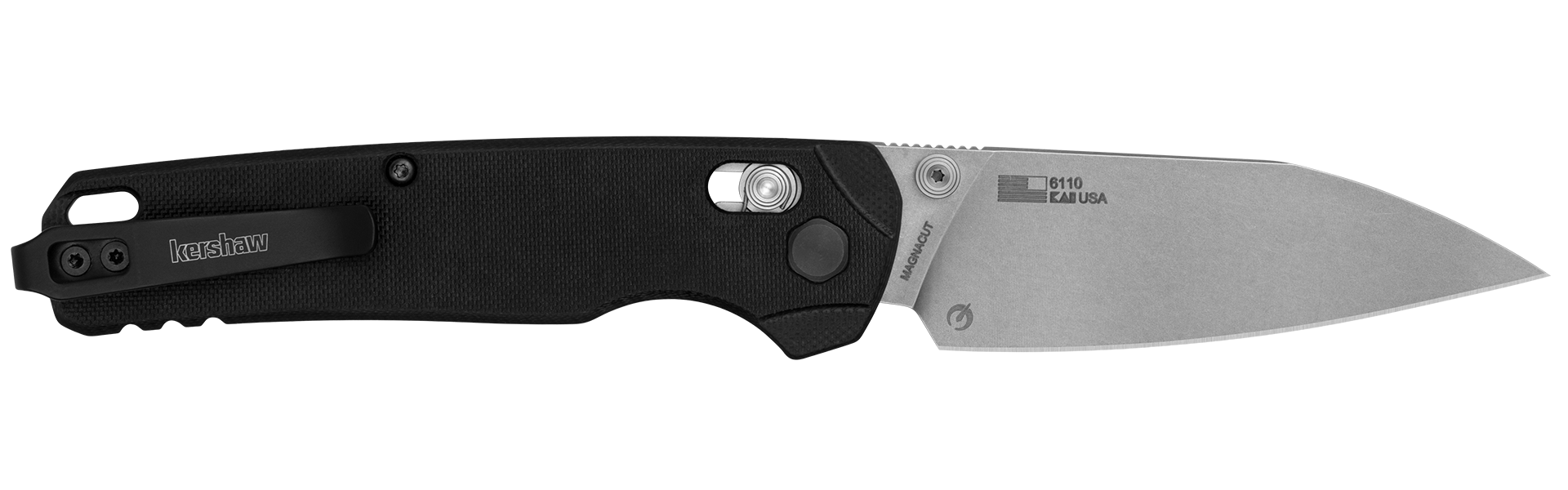 Kershaw Bel Air XL MagnaCut – Premium Taschenmesser mit Wharncliffe-Klinge, DuraLock & G10 | Made in USA Kershaw