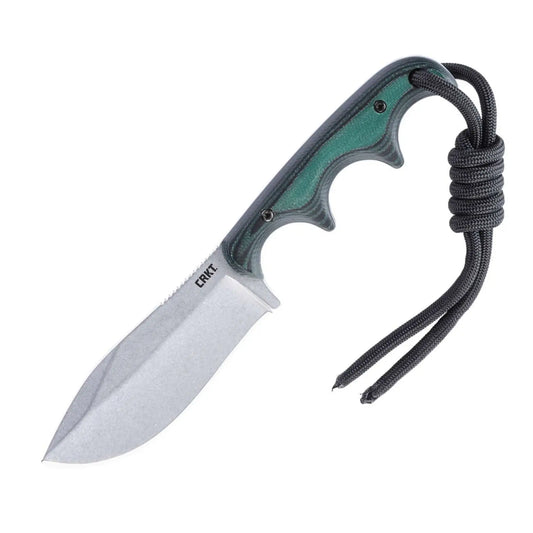 CRKT Minimalist® Nessmuk Micarta Green – Kompaktes Neck Knife für Outdoor & Jagd CRKT
