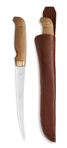 Marttiini Superflex Fischfiletiermesser – Extrem flexibles Filetiermesser, Birkenholzgriff, 10cm, 15cm oder 19 cm