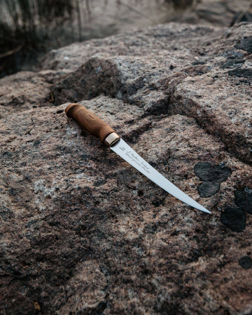 Marttiini Superflex Fischfiletiermesser – Extrem flexibles Filetiermesser, Birkenholzgriff, 10cm, 15cm oder 19 cm