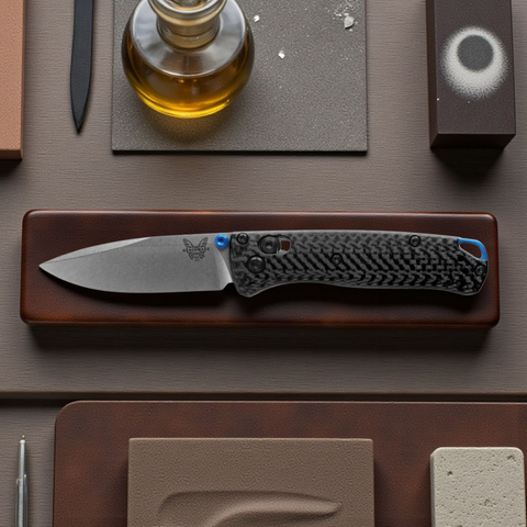 Benchmade 533-3 Mini Bugout – Carbon Fiber, CPM-S90V, AXIS Lock (Made in USA)