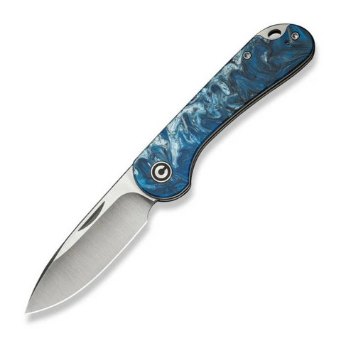 CIVIVI Elementum Slip Joint 14C28N – Blue Ocean Resin (C18062AJ-4)