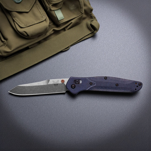 Benchmade 940-04 Osborne – Blue Denim Micarta, M390, AXIS Lock