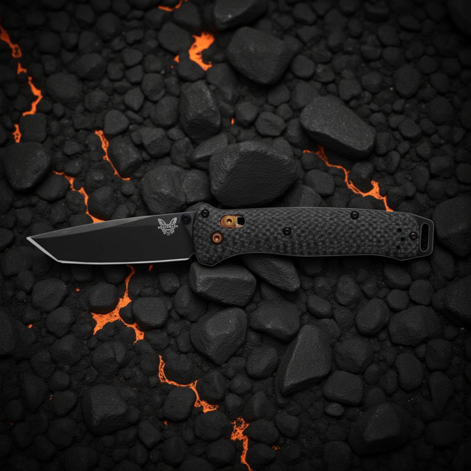 Benchmade 537BK-10 Bailout – Black Blade, Carbon Fiber, S90V, AXIS Lock
