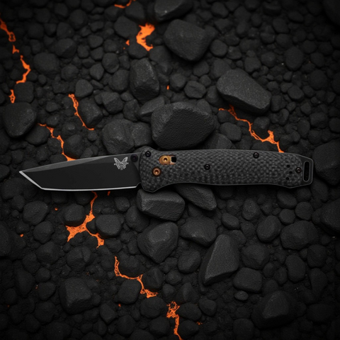 Benchmade 537BK-10 Bailout – Black Blade, Carbon Fiber, S90V, AXIS Lock