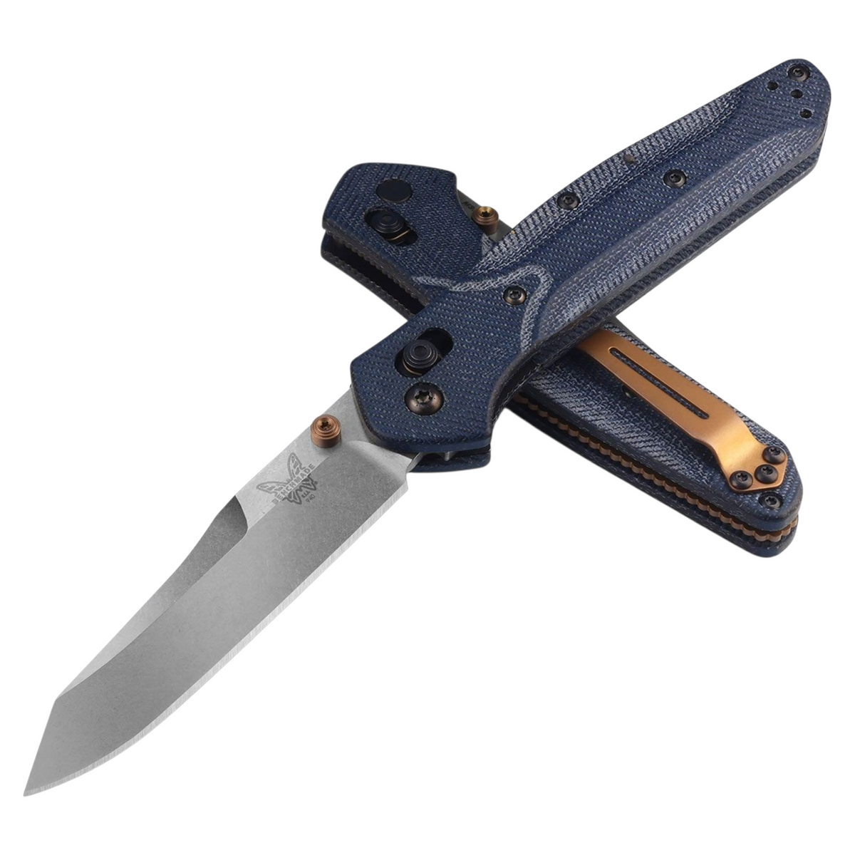 Benchmade 940-04 Osborne – Blue Denim Micarta, M390, AXIS Lock