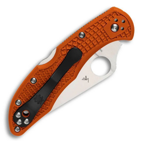 Spyderco C11FPOR Delica 4 – Flat Ground, FRN Orange