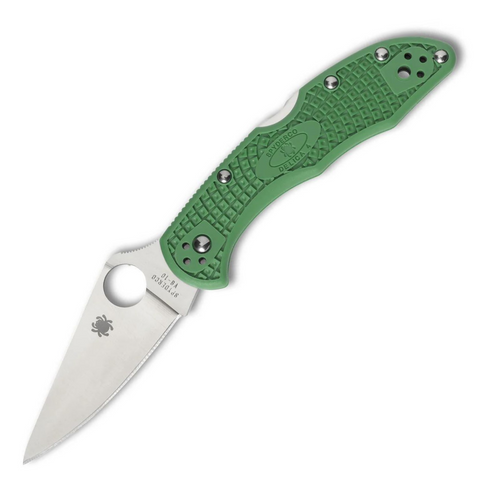 Spyderco C11FPGR Delica 4 – Flat Ground, FRN Green