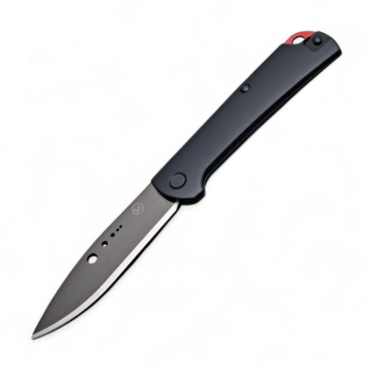 Sandrin Knives Dellatorre SK-1 – Wolframcarbid (HRC 71) Slipjoint | Titanium Clip | Made in Italy GMELCH