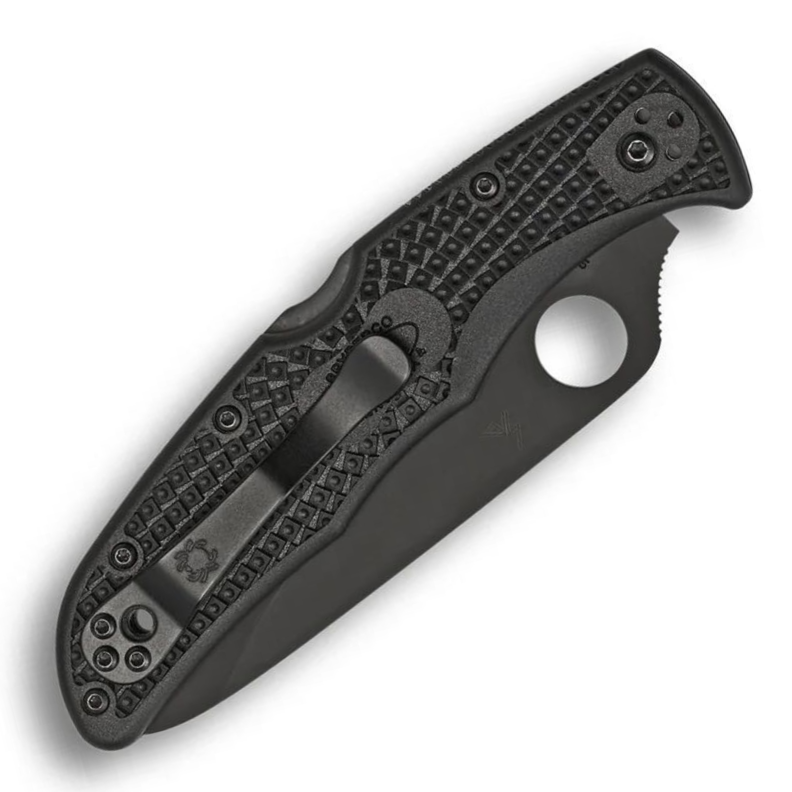 Spyderco C10PSBBK Endura 4 – FRN Black, Teilwellenschliff, VG-10