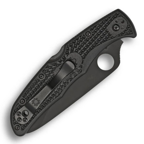 Spyderco C10PSBBK Endura 4 – FRN Black, Teilwellenschliff, VG-10